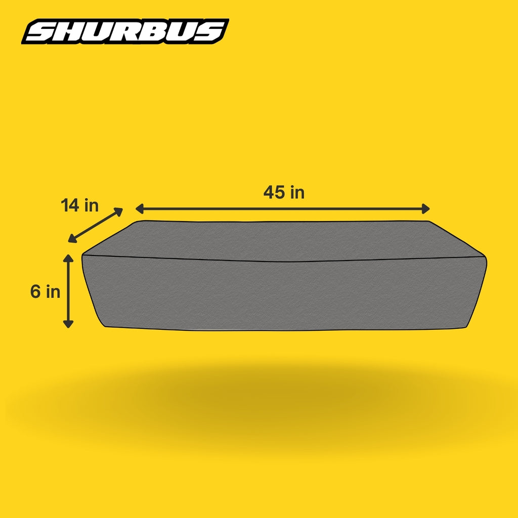 45 inch Cushion Seat Cover Grey for Thomas School Bus